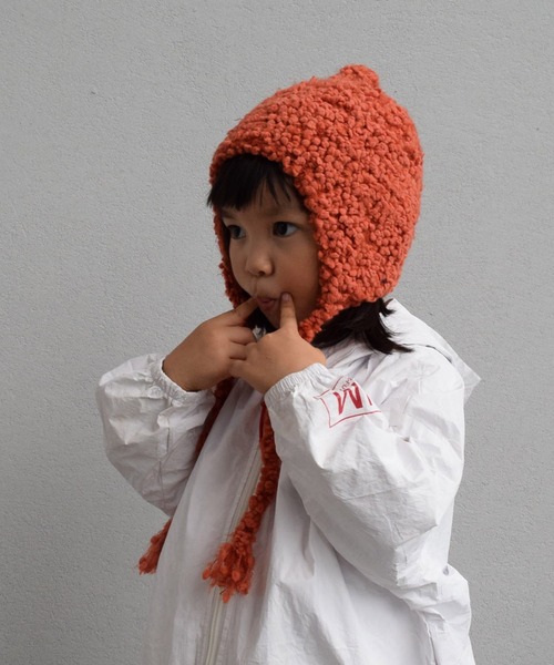 GRIN BUDDY(グリンバディ)の「【GRIN BUDDY/グリンバディ】耳付きどんぐりニットキャッップ/ニット帽Donguri Mimi Watch(ニットキャップ/ビーニー・キッズ・グレー/マスタード/ネイビー/オレンジ・53cm)」の9枚目の写真