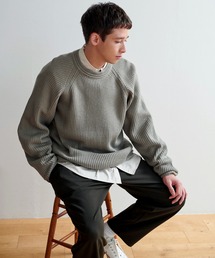 MONO-MART | オーバーサイズ ラグランスリーブ プルオーバー アソートニット(2021AUTUMN-WINTER)(ニット/セーター)