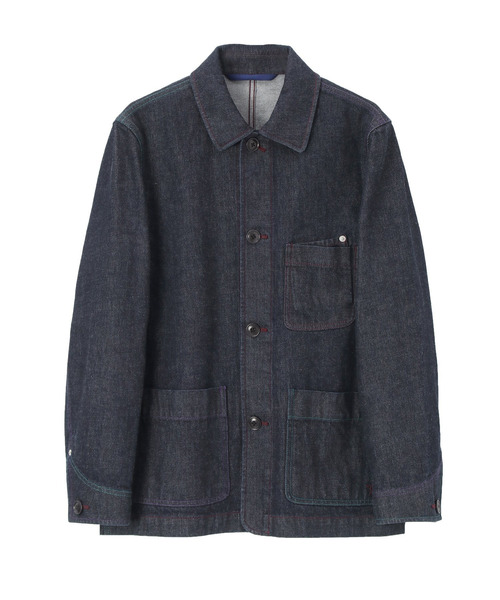 【極希少】Paul Smith ポールスミス ステッチ デザイン カバーオール マルチカラーボタン カバーオール（242109021Z