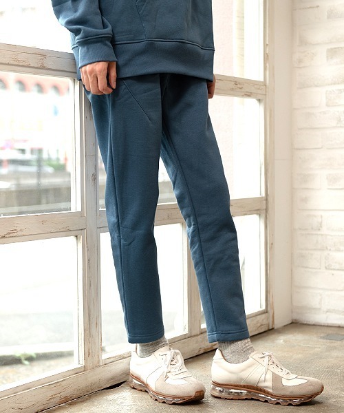 UP START(アップスタート)の「裏起毛スウェットパンツ(セットアップ対応)(スウェットパンツ・メンズ・カーキ/ダークグレー/ブラウン/ベージュ/ダークブルー/アイボリー/ブラック/ボルドー/ネイビー/ダークグリーン/杢グレー・MEDIUM/LARGE)」の10枚目の写真