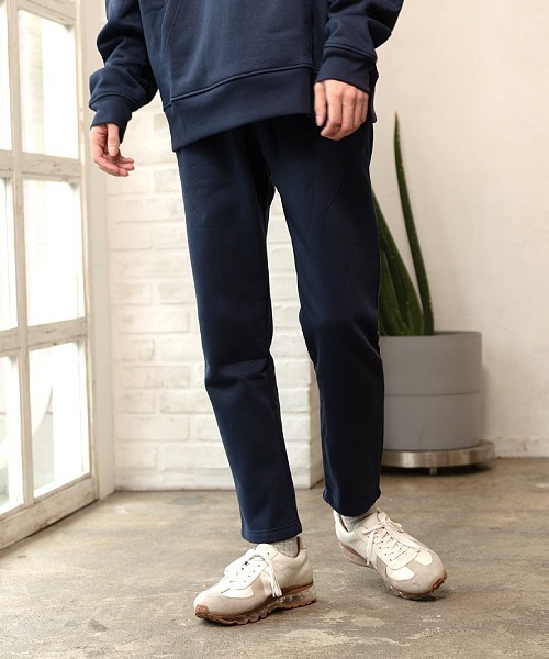 UP START(アップスタート)の「裏起毛スウェットパンツ(セットアップ対応)(スウェットパンツ・メンズ・カーキ/ダークグレー/ブラウン/ベージュ/ダークブルー/アイボリー/ブラック/ボルドー/ネイビー/ダークグリーン/杢グレー・MEDIUM/LARGE)」の9枚目の写真