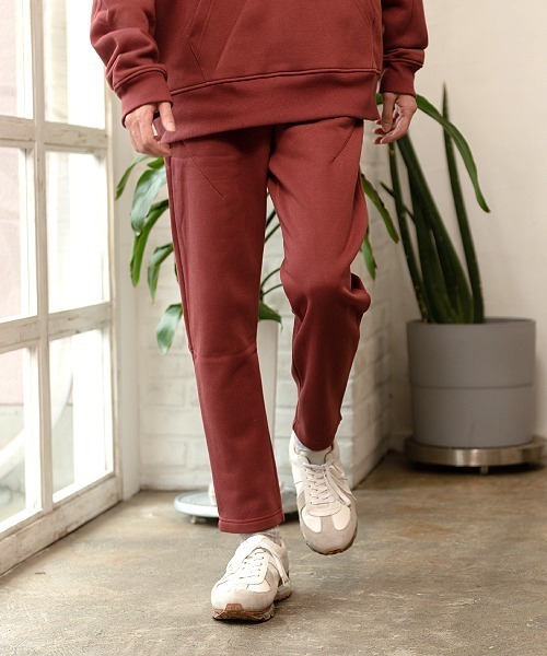UP START(アップスタート)の「裏起毛スウェットパンツ(セットアップ対応)(スウェットパンツ・メンズ・カーキ/ダークグレー/ブラウン/ベージュ/ダークブルー/アイボリー/ブラック/ボルドー/ネイビー/ダークグリーン/杢グレー・MEDIUM/LARGE)」の11枚目の写真