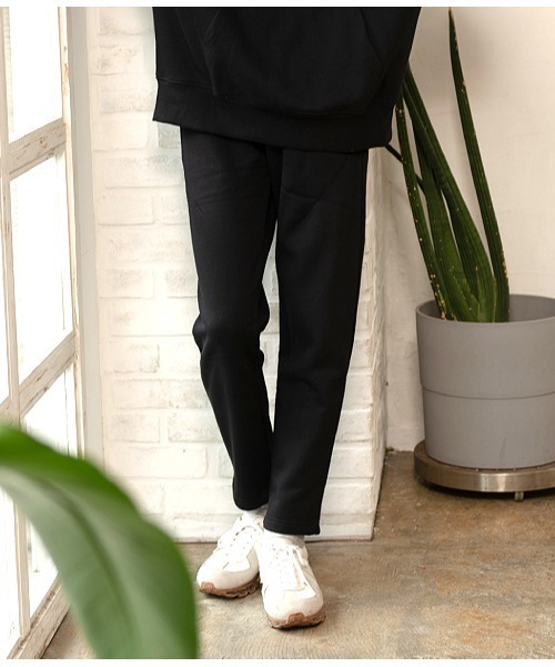 UP START(アップスタート)の「裏起毛スウェットパンツ(セットアップ対応)(スウェットパンツ・メンズ・カーキ/ダークグレー/ブラウン/ベージュ/ダークブルー/アイボリー/ブラック/ボルドー/ネイビー/ダークグリーン/杢グレー・MEDIUM/LARGE)」の3枚目の写真