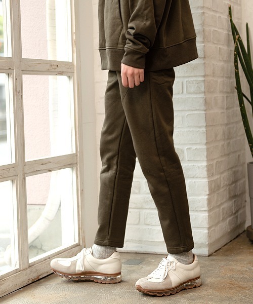 UP START(アップスタート)の「裏起毛スウェットパンツ(セットアップ対応)(スウェットパンツ・メンズ・カーキ/ダークグレー/ブラウン/ベージュ/ダークブルー/アイボリー/ブラック/ボルドー/ネイビー/ダークグリーン/杢グレー・MEDIUM/LARGE)」の7枚目の写真