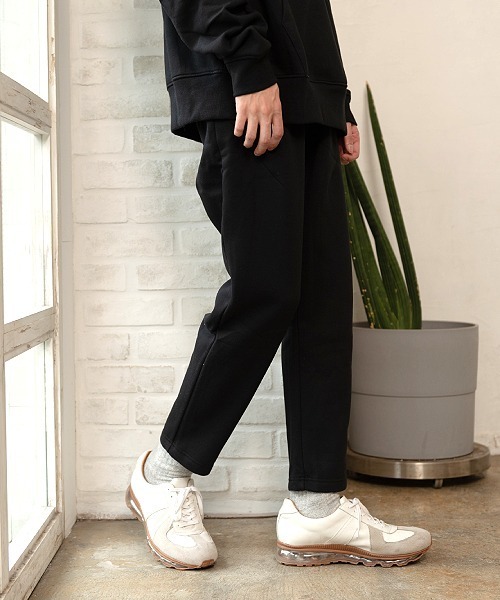 UP START(アップスタート)の「裏起毛スウェットパンツ(セットアップ対応)(スウェットパンツ・メンズ・カーキ/ダークグレー/ブラウン/ベージュ/ダークブルー/アイボリー/ブラック/ボルドー/ネイビー/ダークグリーン/杢グレー・MEDIUM/LARGE)」の14枚目の写真