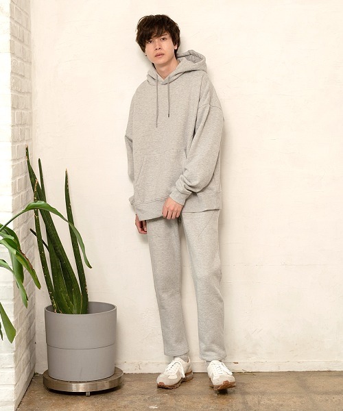 UP START(アップスタート)の「裏起毛スウェットパンツ(セットアップ対応)(スウェットパンツ・メンズ・カーキ/ダークグレー/ブラウン/ベージュ/ダークブルー/アイボリー/ブラック/ボルドー/ネイビー/ダークグリーン/杢グレー・MEDIUM/LARGE)」の22枚目の写真