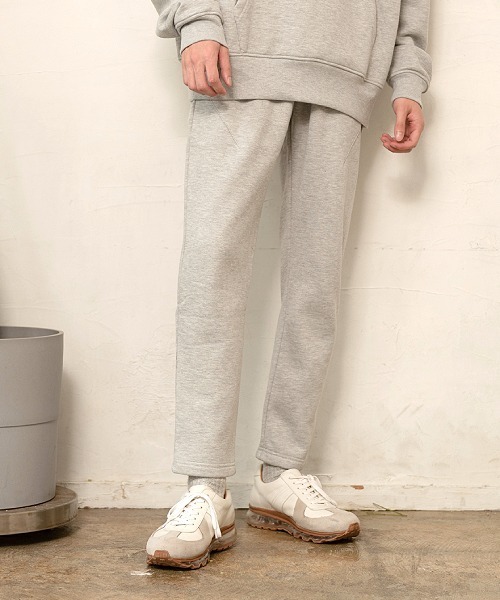 UP START(アップスタート)の「裏起毛スウェットパンツ(セットアップ対応)(スウェットパンツ・メンズ・カーキ/ダークグレー/ブラウン/ベージュ/ダークブルー/アイボリー/ブラック/ボルドー/ネイビー/ダークグリーン/杢グレー・MEDIUM/LARGE)」の20枚目の写真