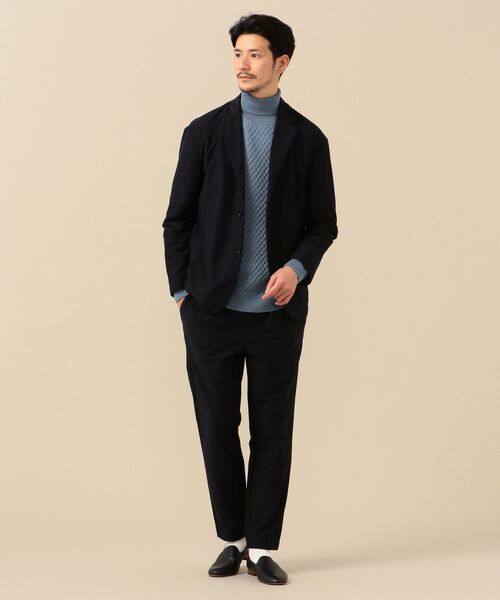 SHIPS（シップス）の「SHIPS: セットアップ対応 ストレッチ ジャージー イージーパンツ（その他パンツ・メンズ・カーキ/ブラック/ネイビー・MEDIUM/SMALL/X-LARGE/LARGE）」の2枚目の写真