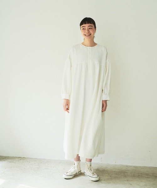 PUAL CE CIN（ピュアルセシン）の「Du noir×kanoco コラボワンピース（ワンピース・レディース・ブラック/ブラウン/オフホワイト・FREE）」の12枚目の写真