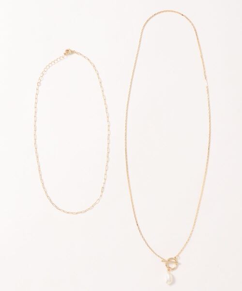 Simplicite(サンプリシテ)の「淡水パールスクエアチェーンネックレス(ネックレス・レディース・ゴールド/シルバー・FREE)」の7枚目の写真