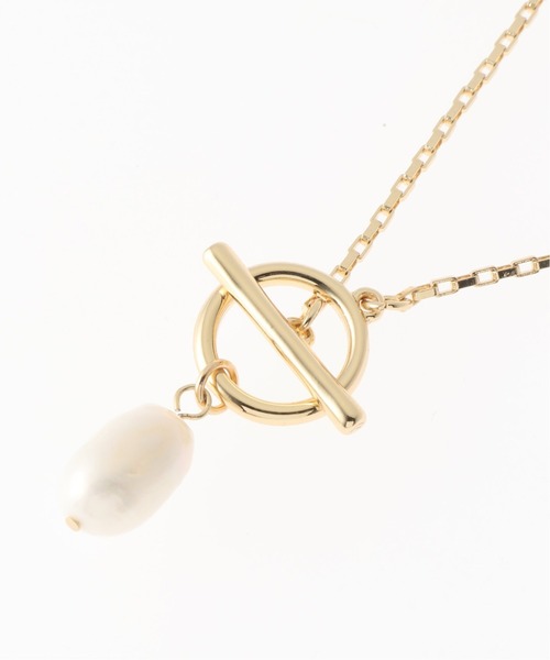 Simplicite(サンプリシテ)の「淡水パールスクエアチェーンネックレス(ネックレス・レディース・ゴールド/シルバー・FREE)」の8枚目の写真