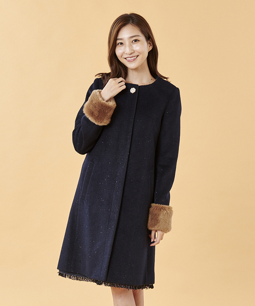 セール ブランド古着 ノーカラーコート ノーカラーコート Pattern Fiona パターンフィオナ のファッション通販 Zozoused