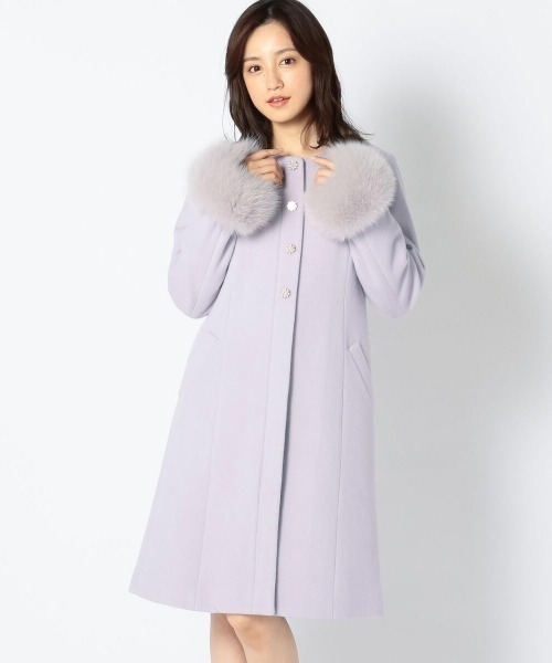 MISCH MASCH（ミッシュマッシュ）の「ノーカラービジューコート 