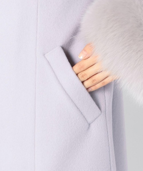 MISCH MASCH（ミッシュマッシュ）の「ノーカラービジューコート 