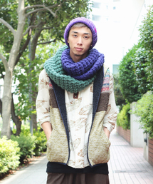 チャイハネ | ジャガードフユベスト(ダウンベスト)