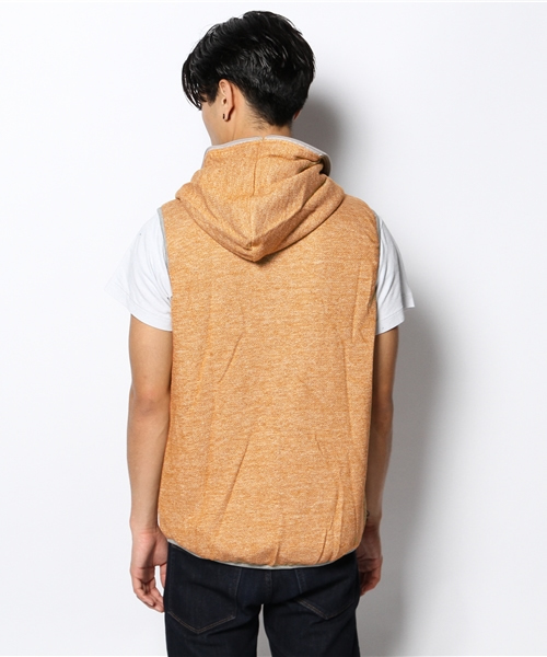 チャイハネ（チャイハネ）の「ジャガードフユベスト（ダウンベスト・メンズ・グリーン/レッド/イエロー・FREE）」の6枚目の写真