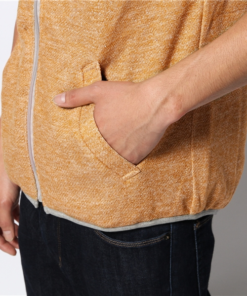 チャイハネ（チャイハネ）の「ジャガードフユベスト（ダウンベスト・メンズ・グリーン/レッド/イエロー・FREE）」の11枚目の写真