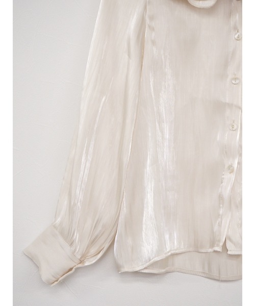 JUMELLE（ジュメロ）の「グロスカラーブラウス（シャツ/ブラウス・レディース・ピンク/アイボリー・FREE）」の7枚目の写真