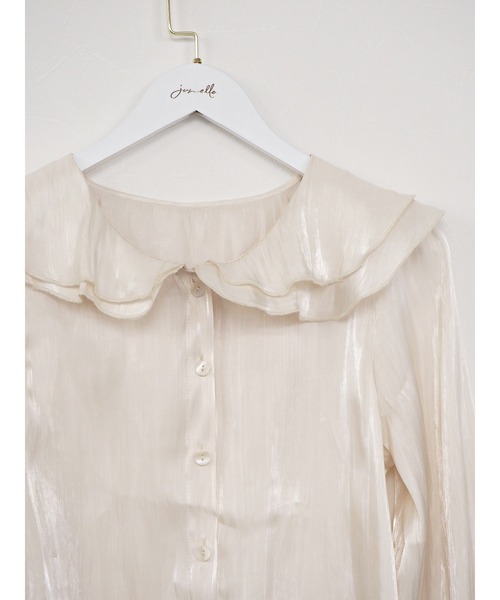 JUMELLE（ジュメロ）の「グロスカラーブラウス（シャツ/ブラウス・レディース・ピンク/アイボリー・FREE）」の9枚目の写真