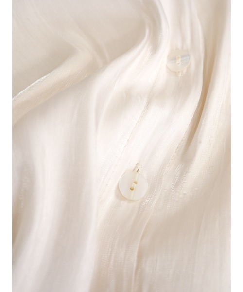 JUMELLE（ジュメロ）の「グロスカラーブラウス（シャツ/ブラウス・レディース・ピンク/アイボリー・FREE）」の4枚目の写真