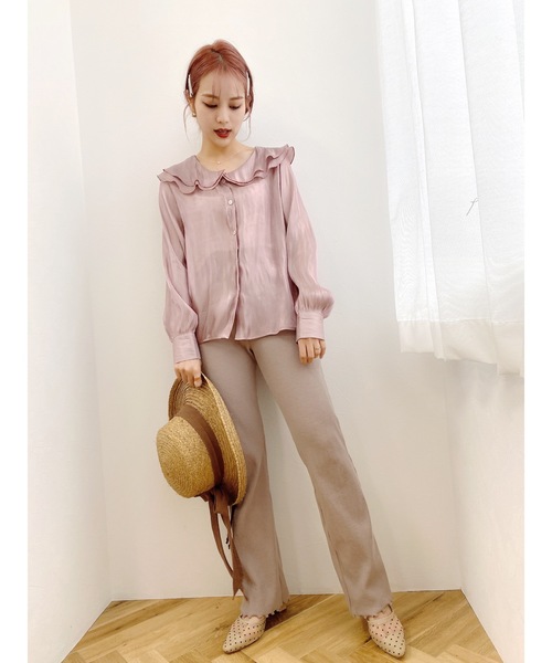 JUMELLE（ジュメロ）の「グロスカラーブラウス（シャツ/ブラウス・レディース・ピンク/アイボリー・FREE）」の21枚目の写真