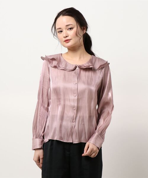 JUMELLE（ジュメロ）の「グロスカラーブラウス（シャツ/ブラウス・レディース・ピンク/アイボリー・FREE）」の19枚目の写真