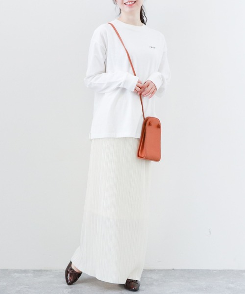 archives（アルシーヴ）の「プリーツクロススカート（スカート・レディース・ベージュ/パープル/オフホワイト/グリーン・MEDIUM）」の14枚目の写真