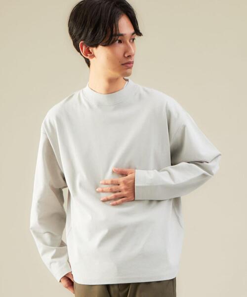 green label relaxing(グリーンレーベルリラクシング)の「SC ヘンプ コットン クルーネック カットソー(Tシャツ/カットソー・メンズ・ライトグレー/ネイビー/ワインレッド/ロイヤルブルー・S/M/L)」の2枚目の写真