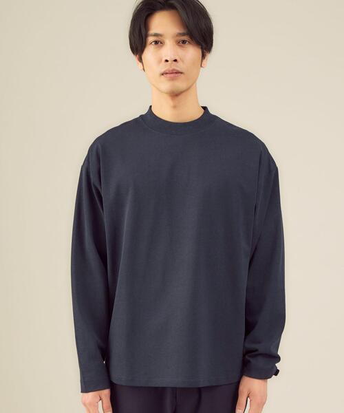 green label relaxing(グリーンレーベルリラクシング)の「SC ヘンプ コットン クルーネック カットソー(Tシャツ/カットソー・メンズ・ライトグレー/ネイビー/ワインレッド/ロイヤルブルー・S/M/L)」の5枚目の写真