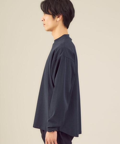 green label relaxing(グリーンレーベルリラクシング)の「SC ヘンプ コットン クルーネック カットソー(Tシャツ/カットソー・メンズ・ライトグレー/ネイビー/ワインレッド/ロイヤルブルー・S/M/L)」の6枚目の写真