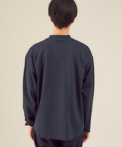 green label relaxing(グリーンレーベルリラクシング)の「SC ヘンプ コットン クルーネック カットソー(Tシャツ/カットソー・メンズ・ライトグレー/ネイビー/ワインレッド/ロイヤルブルー・S/M/L)」の7枚目の写真