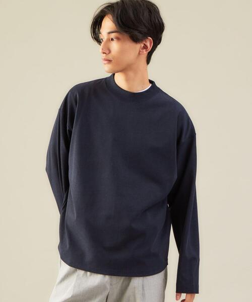 green label relaxing(グリーンレーベルリラクシング)の「SC ヘンプ コットン クルーネック カットソー(Tシャツ/カットソー・メンズ・ライトグレー/ネイビー/ワインレッド/ロイヤルブルー・S/M/L)」の8枚目の写真