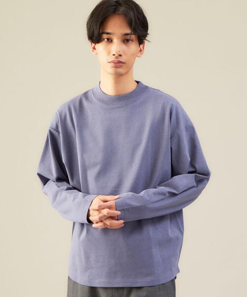 green label relaxing(グリーンレーベルリラクシング)の「SC ヘンプ コットン クルーネック カットソー(Tシャツ/カットソー・メンズ・ライトグレー/ネイビー/ワインレッド/ロイヤルブルー・S/M/L)」の10枚目の写真