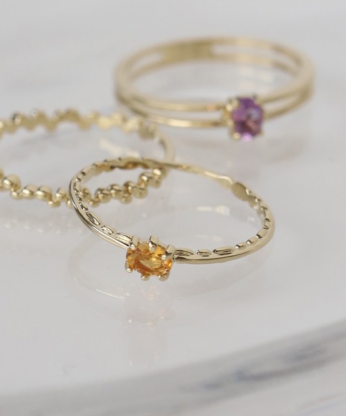 ANEMONE(アネモネ)の「誕生石リング(リング・レディース・クリアブルー/ワイン/エメラルド/レッド/ストーン/ブルー/ネイビー/ホワイト/クリア/イエロー/グリーン/パープル・FREE)」の9枚目の写真