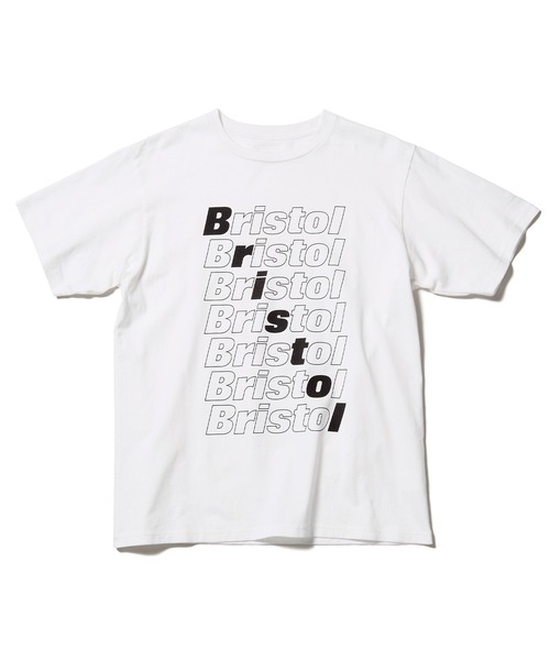 F.C.Real Bristol(エフシーレアルブリストル)の「DIAGONAL LOGO TEE(Tシャツ/カットソー・メンズ・ブラック/ホワイト・LARGE/X-LARGE/SMALL/MEDIUM)」の1枚目の写真