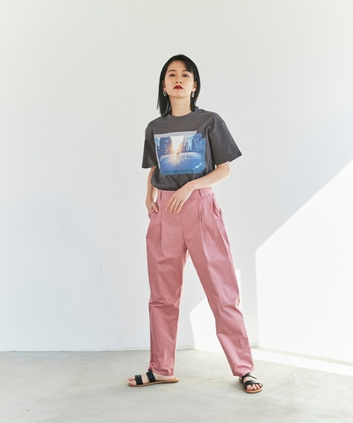 ReNorm(リノーム)の「タックテーパードパンツ(その他パンツ・レディース・ブラック/ベージュ/ピンク・S/M)」の3枚目の写真