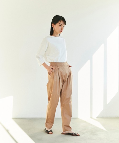 ReNorm(リノーム)の「タックテーパードパンツ(その他パンツ・レディース・ブラック/ベージュ/ピンク・S/M)」の11枚目の写真