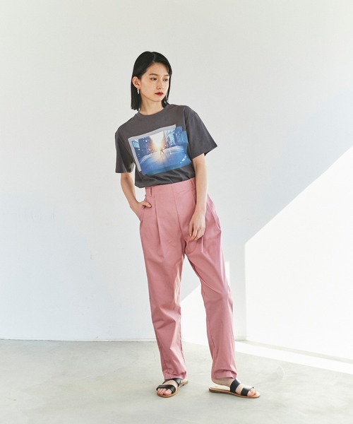 ReNorm(リノーム)の「タックテーパードパンツ(その他パンツ・レディース・ブラック/ベージュ/ピンク・S/M)」の12枚目の写真