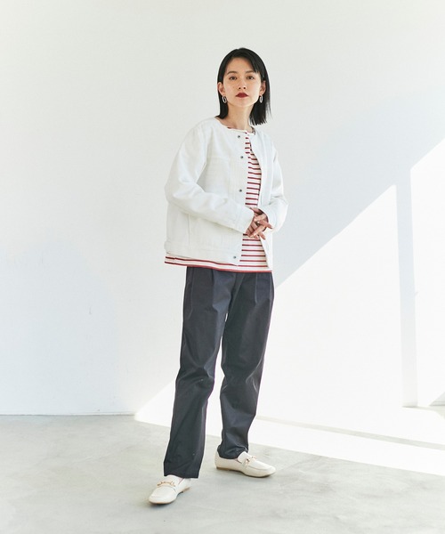 ReNorm(リノーム)の「タックテーパードパンツ(その他パンツ・レディース・ブラック/ベージュ/ピンク・S/M)」の6枚目の写真