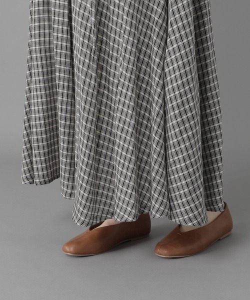 studio CLIP（スタディオクリップ）の「《Natural by studio CLIP》リネン混マキシスカート（スカート・レディース・ピンク/オフホワイト/ブラック・FREE）」の4枚目の写真