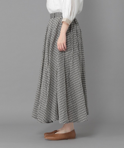 studio CLIP（スタディオクリップ）の「《Natural by studio CLIP》リネン混マキシスカート（スカート・レディース・ピンク/オフホワイト/ブラック・FREE）」の13枚目の写真