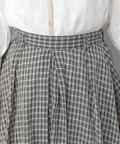 studio CLIP（スタディオクリップ）の「《Natural by studio CLIP》リネン混マキシスカート（スカート・レディース・ピンク/オフホワイト/ブラック・FREE）」の15枚目の写真