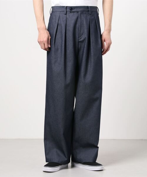 International Gallery BEAMS（インターナショナルギャラリービームス）の「IG / ライトデニム ワイド イージーパンツ（デニムパンツ・メンズ・グレー/インディゴブルー・MEDIUM）」の13枚目の写真