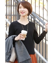 コットン ロング Tシャツ 長袖 