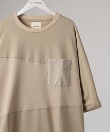 SlashDate（スラッシュデイト）の「オーバーサイズ 異素材切替 半袖Tシャツ（Tシャツ/カットソー・メンズ）」