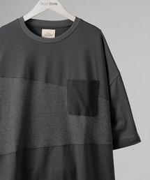 オーバーサイズ 異素材切替 半袖Tシャツ