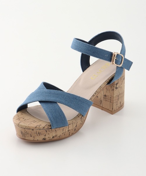 Honeys（ハニーズ）の「クロスサンダル（サンダル・レディース・ホワイト/ブラック/ベージュ/ブルー・M/L/S）」の18枚目の写真