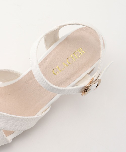 Honeys（ハニーズ）の「クロスサンダル（サンダル・レディース・ホワイト/ブラック/ベージュ/ブルー・M/L/S）」の11枚目の写真