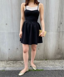 Charles Chaton | レースアップキャミドレス(ワンピース)