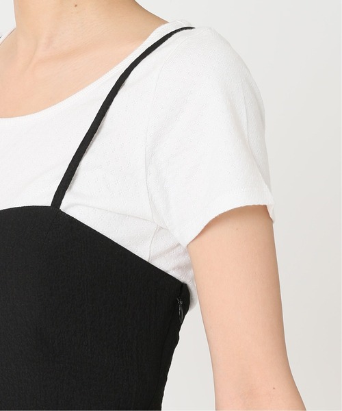 Charles Chaton（シャルルシャトン）の「レースアップキャミドレス（ワンピース・レディース・ブラック/アイボリー・36/34）」の20枚目の写真